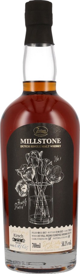Millstone 2017 Dutch Tulip Collection 1st Fill Pedro Ximenez Sherry Butt Kirsch Import 58.1% 700ml