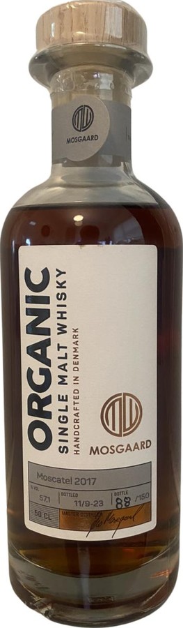 Mosgaard 2017 Organic Single Cask Bourbon QC Moscatel Finish 57.1% 500ml