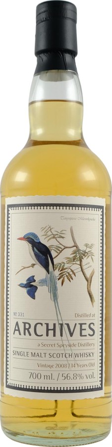 Secret Speyside 2008 Arc Birds from the Orient Hogshead 56.8% 700ml