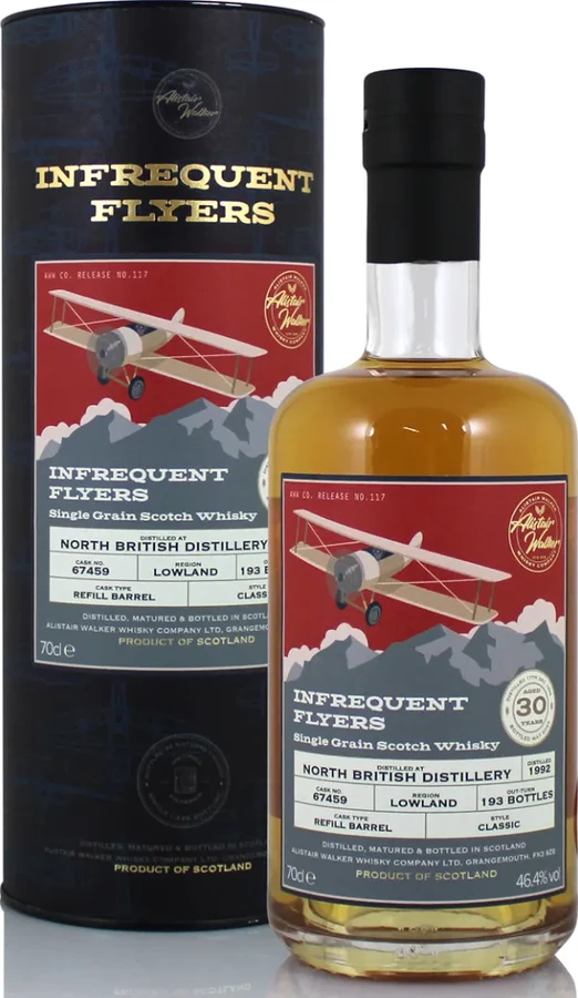 North British 1992 AWWC Infrequent Flyers Refill Barrel 46.4% 700ml