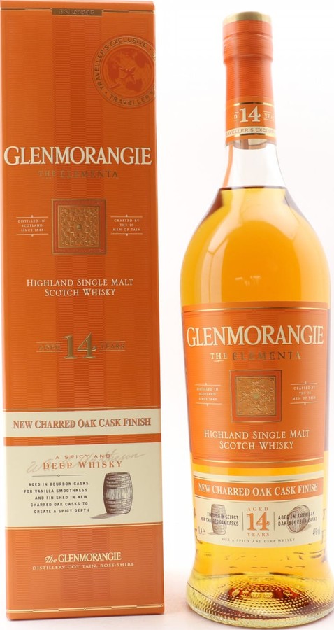 Glenmorangie 14yo The Elementa Bourbon Finished in new charred oak 43% 1000ml