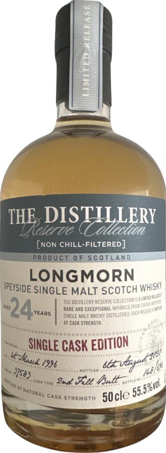 Longmorn 1996 The Distillery Reserve Collection 2nd Fill Sherry Butt 55.5% 500ml