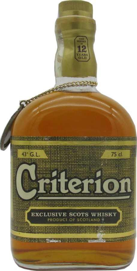 Criterion 12yo Exclusive Scots Whisky 43% 750ml