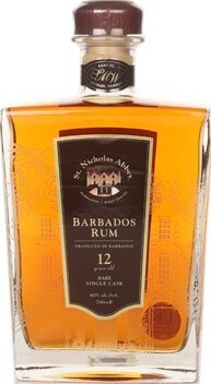 Saint Nicholas Abbey Barbados Rum 12yo 60% 700ml