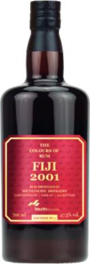 The Colours of Rum 2001 South Pacific Distillery Fiji Wealth Solutions 21yo 47.3% 700ml