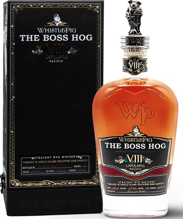 WhistlePig The Boss Hog 8th Edition Lapulapu's Pacific Single-Island Philippine Rum Barrel Finish 52.4% 700ml