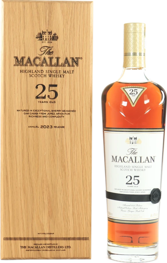 Macallan 25yo Annual 2023 Release Sherry Seasoned Oak 43% 700ml