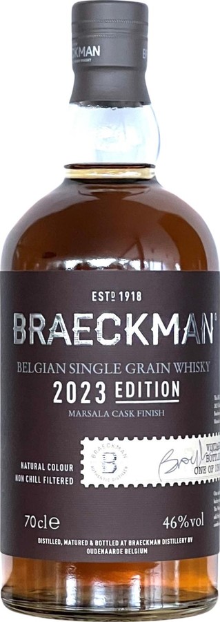 Braeckman Distillers 2019 Limited 2023 Edition Marsala finish 46% 700ml