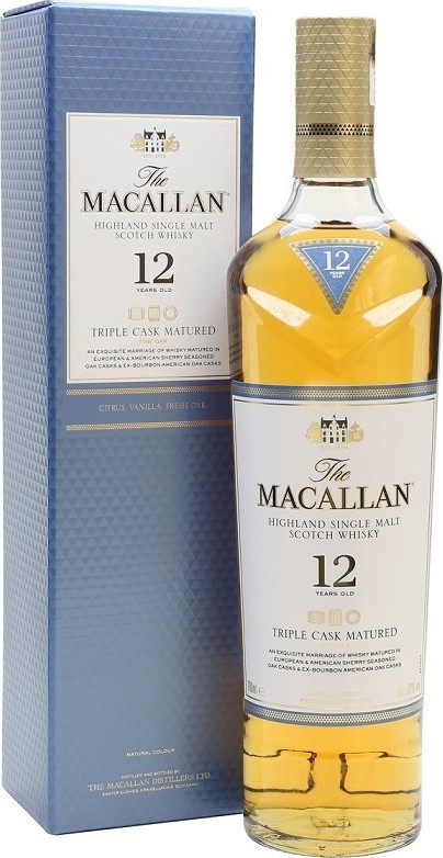 Macallan 12yo Triple Cask Matured Fine Oak 40% 700ml