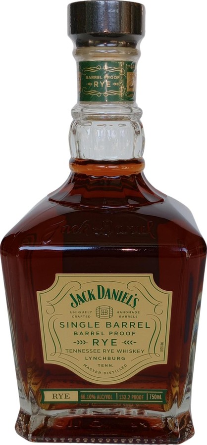 Jack Daniel's Single Barrel Barrel Proof Rye 1st Fil American Oak 66.1% 750ml