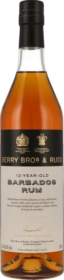 Berry Bros & Rudd Foursquare Barbados Rum Cask #9 12yo 46% 700ml