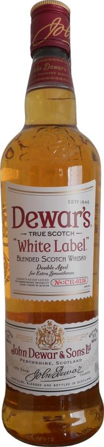 Dewar's White Label Double Aged for Extra Smoothness Ex-bourbon american oak 40% 750ml