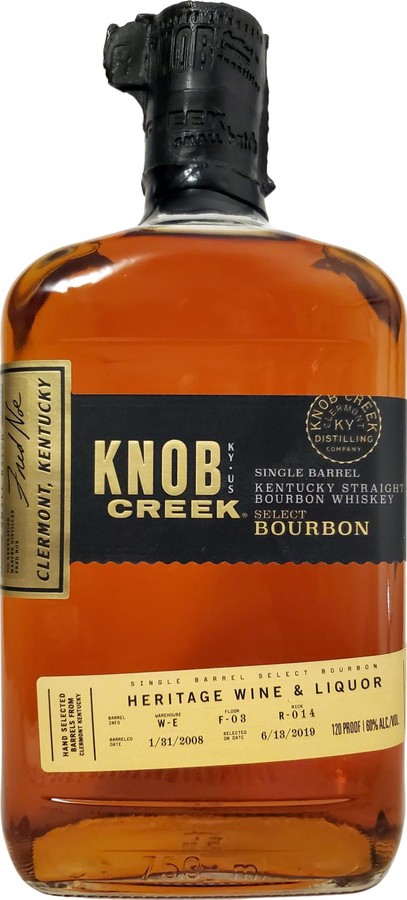 Knob Creek Single Barrel Select Heritage Wine & Liquor 60% 750ml