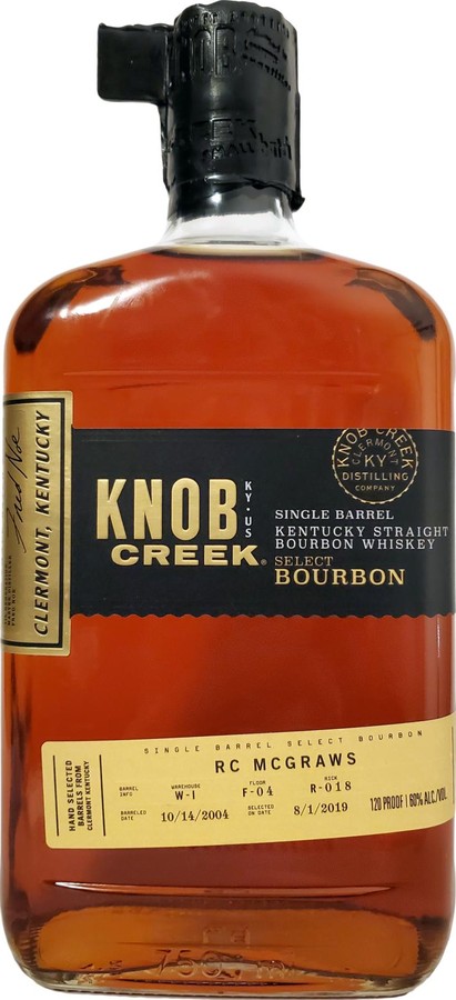 Knob Creek Single Barrel Select RC McGraw's 60% 750ml