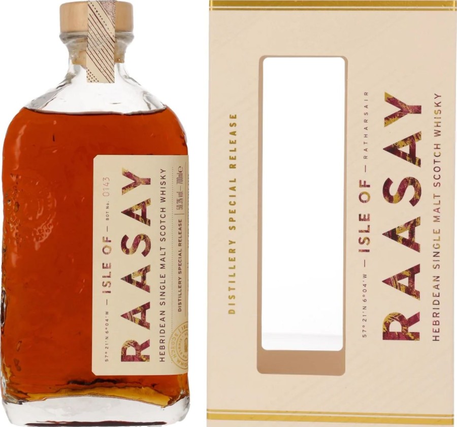 Raasay Peated Sherry Cask Distillery Special Release Peated Rye & finished in ex- Oloroso PX 59.3% 700ml
