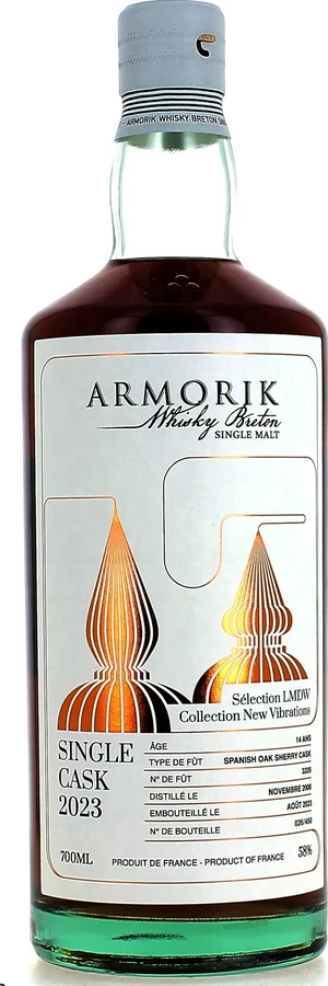 Armorik 2008 Single Cask Spanish Oak Sherry Selection LMDW Collection New Vibrations 58% 700ml