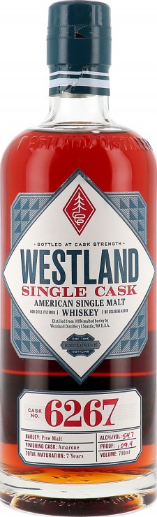 Westland 7yo Single Cask 4yo Cooper's Select 3yo Amarone Finish France 54.7% 700ml