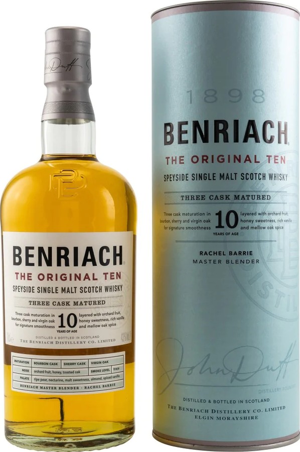 BenRiach 10yo The Original Ten Bourbon Sherry Virgin Oak 43% 700ml