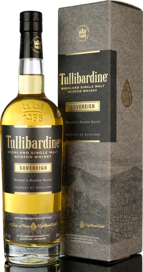 Tullibardine Sovereign 1st fill bourbon barrel 43% 700ml