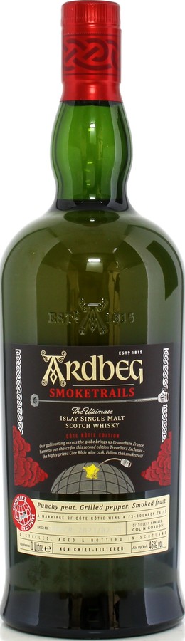 Ardbeg Smoketrails Cote Rotie Edition Bourbon Cask & Cote Rotie Travel Retail 46% 1000ml