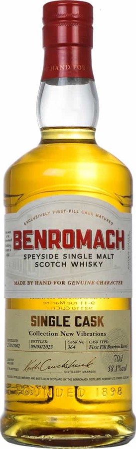 Benromach 2002 1st Fill Bourbon Barrel LMDW Cask #364 58.1% 700ml