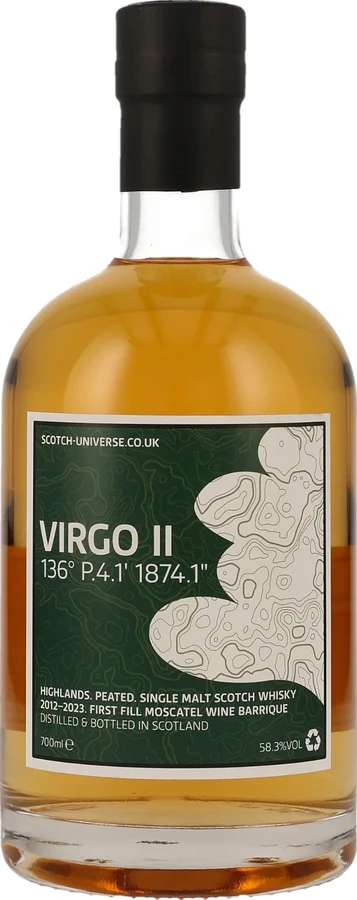 Scotch Universe Virgo II 136 P.4.1 1874.1 1st Fill Moscatel Wine Barrique 58.3% 700ml