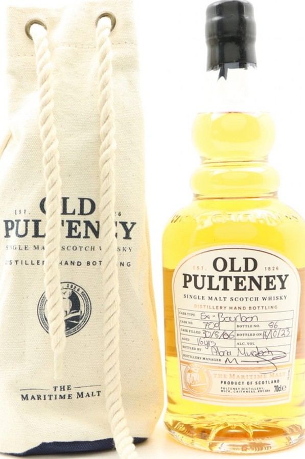 Old Pulteney 2006 Distillery Hand Bottling Ex-Bourbon 61.9% 700ml