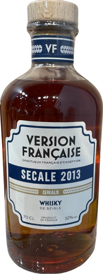 Version Francaise 2013 Secale Petit lot Virgin Oak 52% 700ml