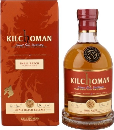 Kilchoman Small Batch STR Red Wine Bourbon 5% Sherry 20% 700ml