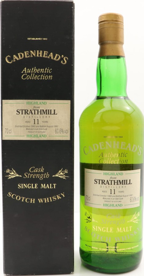 Strathmill 1980 CA Authentic Collection Oak cask 60.6% 700ml