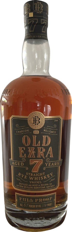 Old Ezra 7yo Straight Rye Whisky New charred American oak 57% 700ml