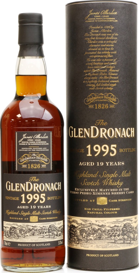 Glendronach 1995 Vintage Bottling Pedro Ximenez Sherry Casks The Whisky Store 55.8% 700ml