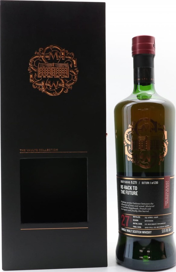 Glen Grant 1996 SMWS 9.271 Re-rack to the future Ex-Bourbon + Toasted French Oak Barrique 53.6% 700ml