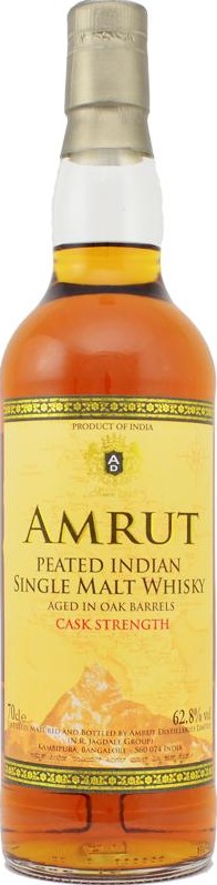 Amrut Peated Indian Whisky Cask Strength 62.8% 700ml