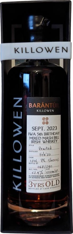 Killowen 2020 Barantuil Irish Whisky Auctions 5th Birthday 57.4% 500ml