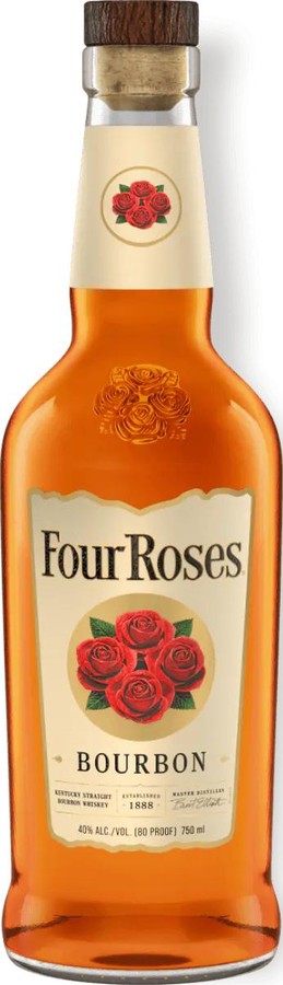 Four Roses Kentucky Straight Bourbon 80 Proof 40% 750ml