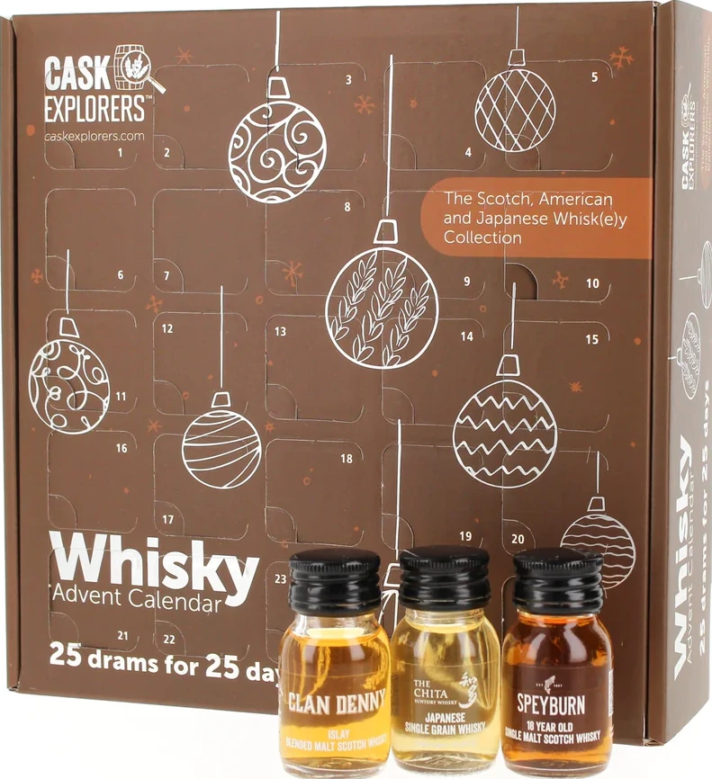 Cask Explorers Scotch American and Japanese Whisky Advent Calendar 2023