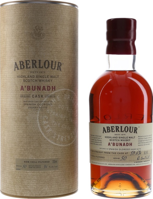 Aberlour A'bunadh batch #50 Oloroso Sherry Butts 59.6% 700ml
