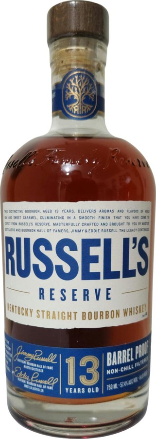 Russell's Reserve 13yo Kentucky Straight Bourbon Whisky New Charred American White Oak 57.4% 750ml