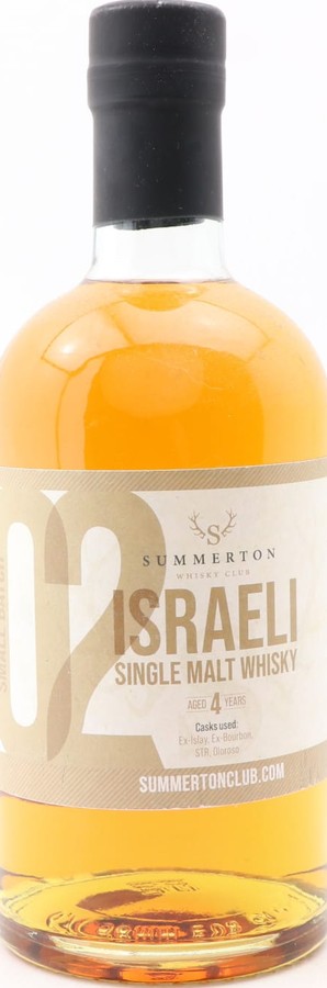 M&H Israeli Single Malt Whisky UD Summerton Small Batch 02 Ex-Islay Ex,bourbon STR Oloroso Summerton Whisky Club 47.8% 700ml