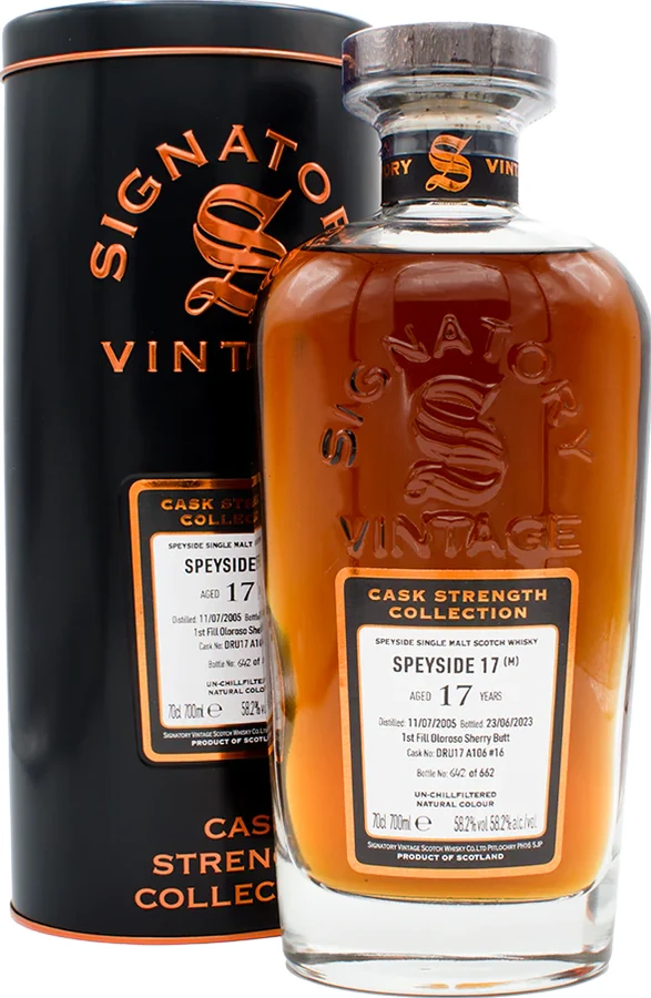 Speyside M 2005 SV Cask Strength Collection 1st Fill Oloroso Butt 58.2% 700ml