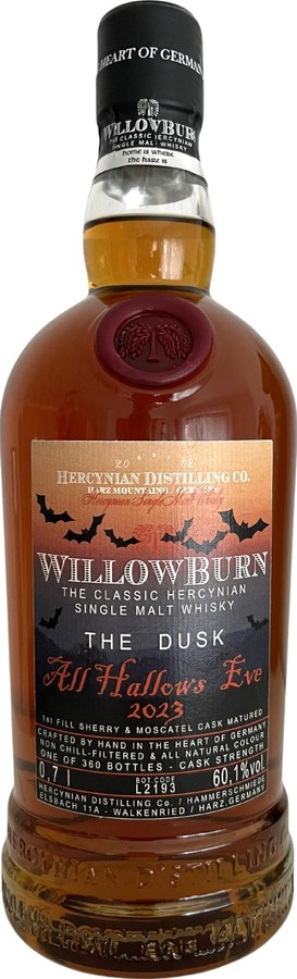 WillowBurn All Hallows Eve 2023 The Dusk Palo Cortado Sherry Oloroso Sherry Moscatel 60.1% 700ml