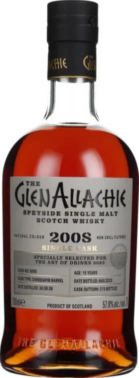 Glenallachie 2008 Single Cask Chinquapin Barrel The Art Of Drinks 57.8% 700ml