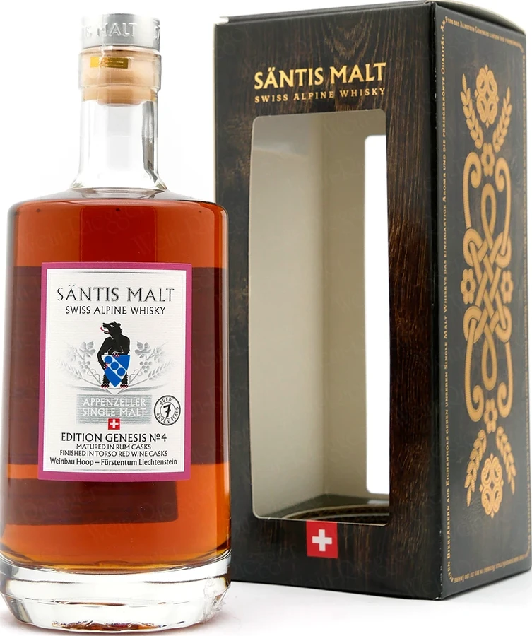 Santis Malt Edition Genesis No. 4 Ex-Caribbean Rum Rotweinbarrique 46.6% 500ml