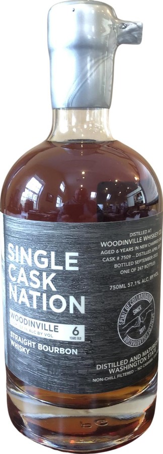 Woodinville 2017 JWC Single Cask Nation new charred oak Single Cask Nation 51.7% 750ml