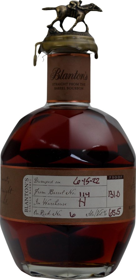 Blanton's Straight from the Barrel Virgin American White Oak 65.5% 700ml