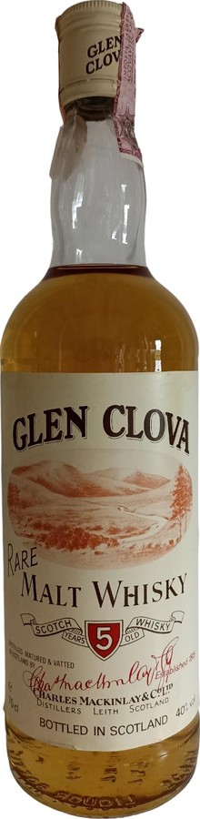Glen Clova 5yo ChMI Rare Malt Whisky Importata dalle Distillerie Moccia S.R.L 40% 750ml