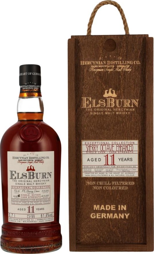 ElsBurn 2012 Exceptional Collection Sherry Hogshead & PX Sherry Octave whiskyfass.de 61.6% 700ml