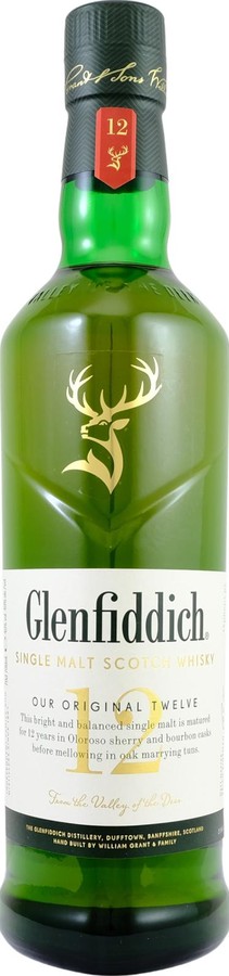 Glenfiddich 12yo Our Original Twelve Oloroso Sherry and Bourbon 40% 700ml