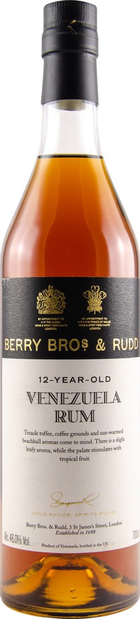 Berry Bros & Rudd 2006 Venezuela Rum 12yo 46% 700ml